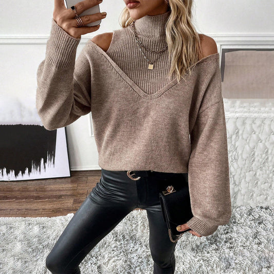 Ursolina | Cold-Weather Off-Shoulder Warmth Sweater