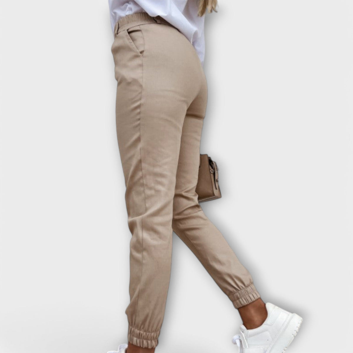 Palma | Airy Work Stretch Silhouette Pants
