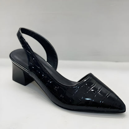 Urszula | Wedding-Guest Pointed-Toe Block Comfort Heel