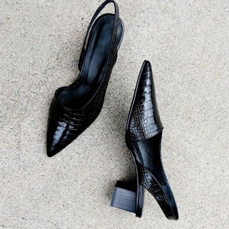 Urszula | Wedding-Guest Pointed-Toe Block Comfort Heel