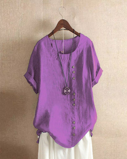 Bertilla | Everyday Short Sleeve Fit Blouse