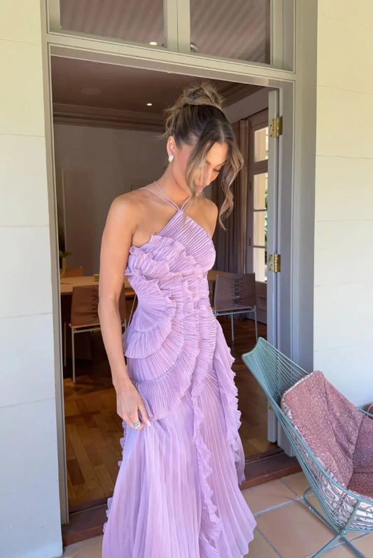 Tanya | After-Five Pleated Summer Drape Dress