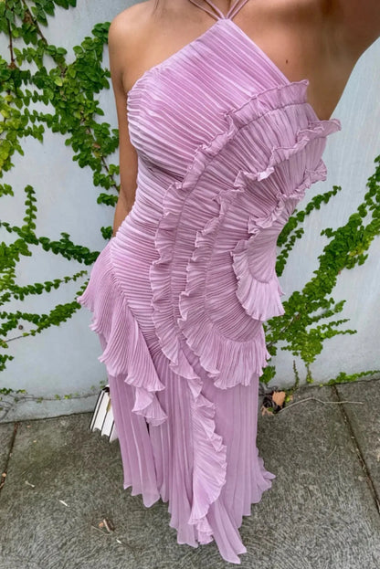 Tanya | After-Five Pleated Summer Drape Dress