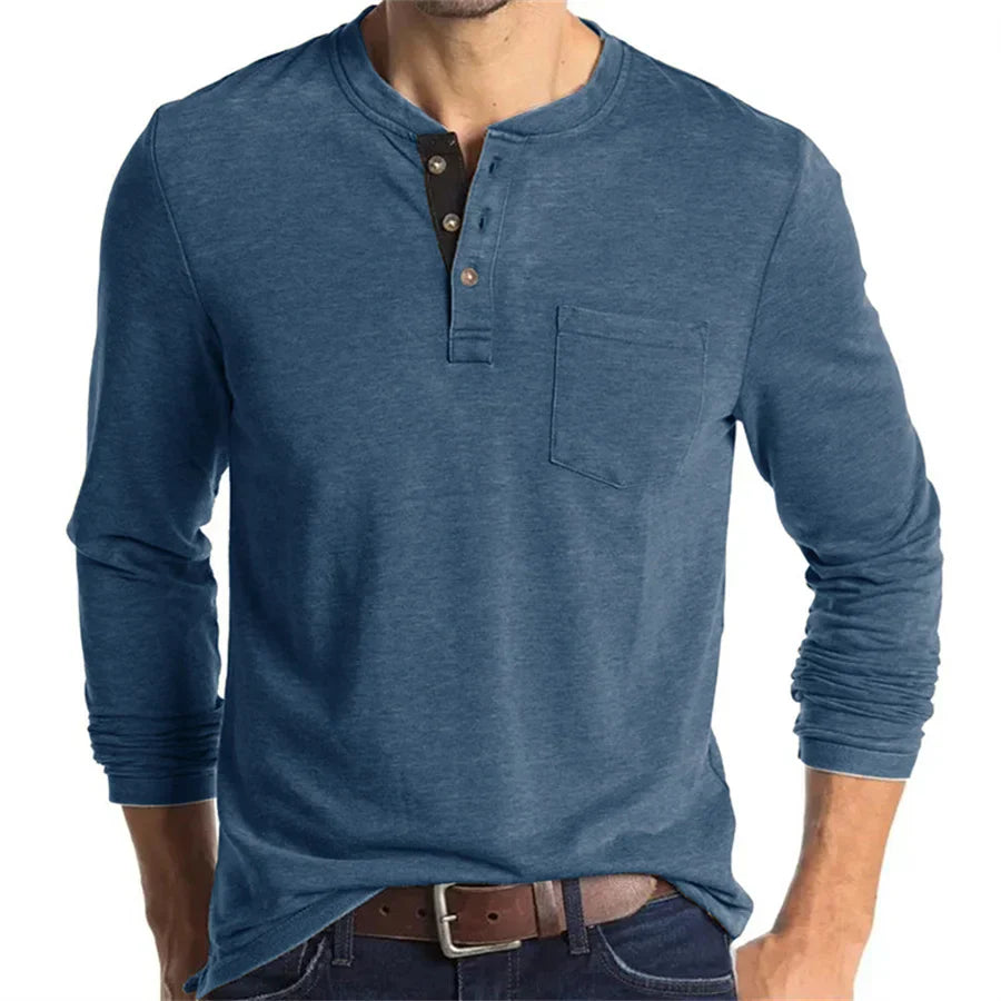 Logan | Layering Breathable Denim Silhouette Shirt