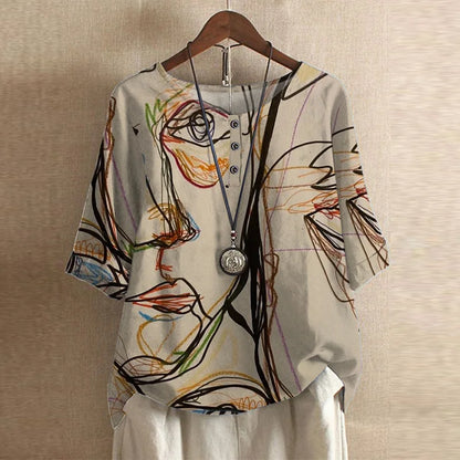 Silvana | Office-Ready Breathable Floral Design Blouse