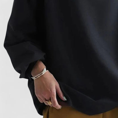 Amata | Everyday High-Neck Lightweight Drape Top