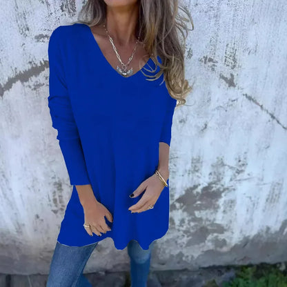 Anita | Errand-Day Oversized V-Neck Style Top