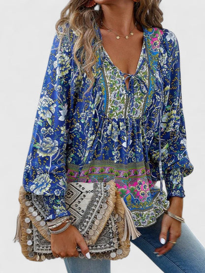 Ardina | Office-Ready Boho Floral Ease Top
