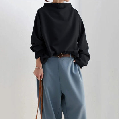Alda | Desk-to-Dinner High-Neck Lightweight Fit Top