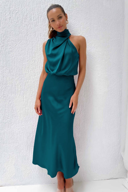 Bibiana | Brunch Halterneck Evening Silhouette Dress