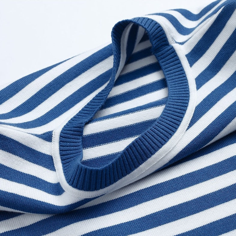 Clarabella | Weekend Striped Long-Sleeve Silhouette Shirt