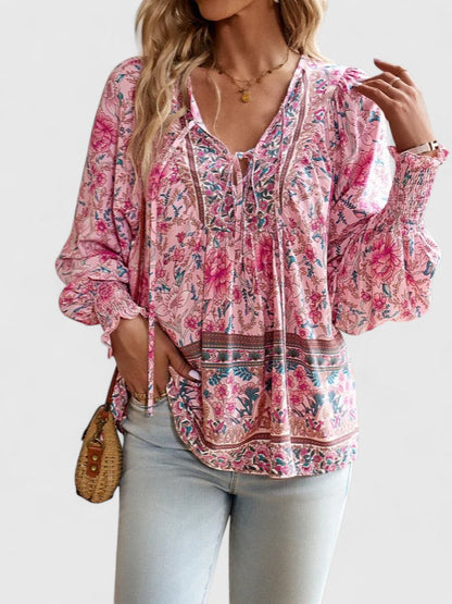 Ardina | Office-Ready Boho Floral Ease Top