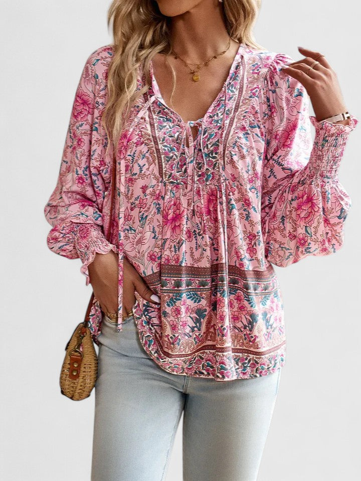 Ardina | Office-Ready Boho Floral Ease Top