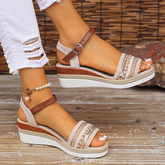 Ylena | Getaway Cushioned Boho Grip Sandal