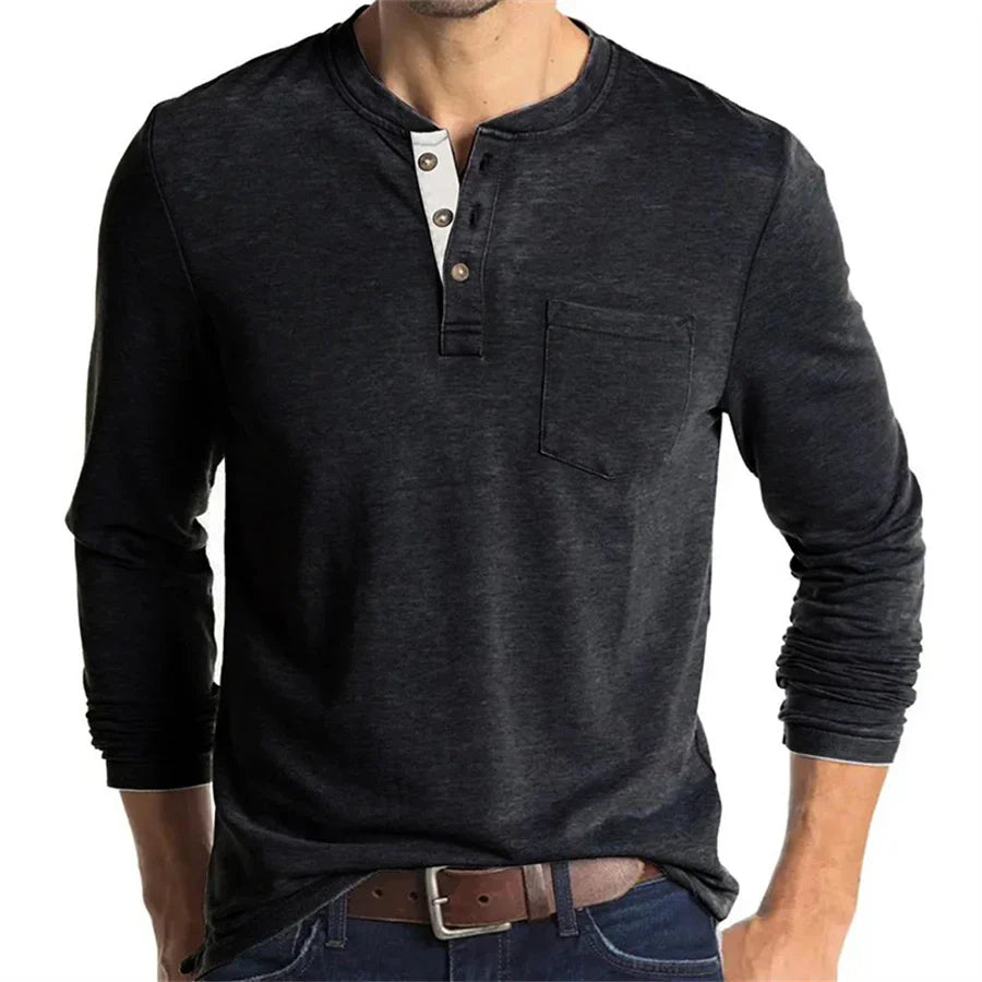 Logan | Layering Breathable Denim Silhouette Shirt