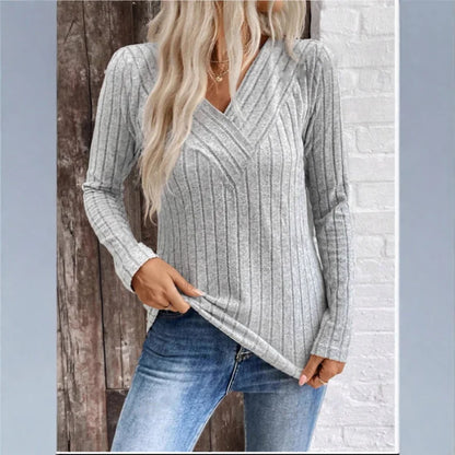 Asoria | Layering Striped Knit Coziness Sweater