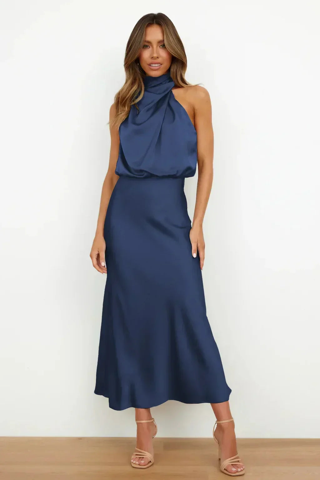 Bibiana | Brunch Halterneck Evening Silhouette Dress