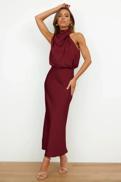 Bibiana | Brunch Halterneck Evening Silhouette Dress