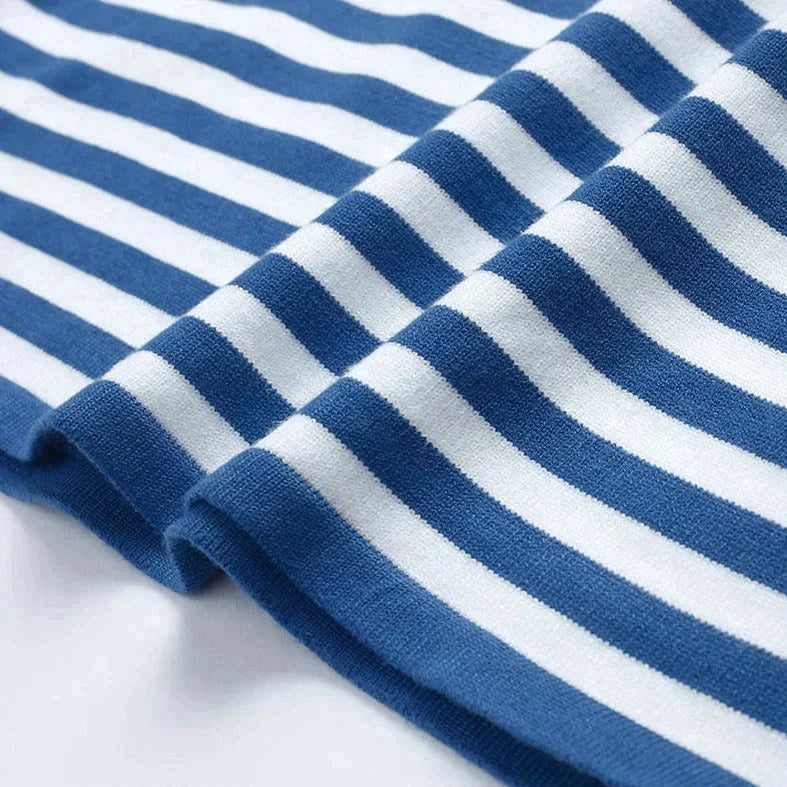 Clarabella | Weekend Striped Long-Sleeve Silhouette Shirt