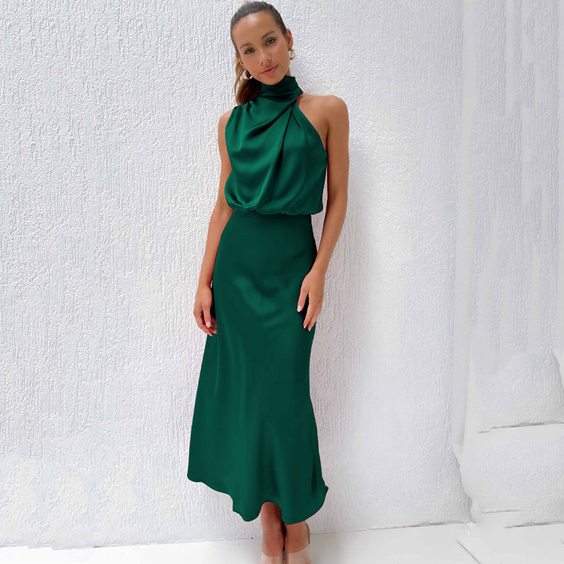 Bibiana | Brunch Halterneck Evening Silhouette Dress