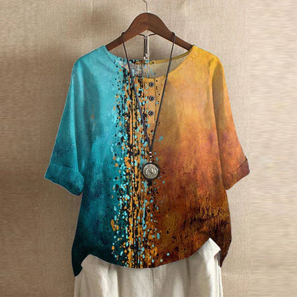 Silvana | Office-Ready Breathable Floral Design Blouse