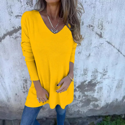 Anita | Errand-Day Oversized V-Neck Style Top