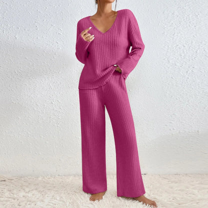 Nikolina | Weekend Knit V-Neck Comfort Set