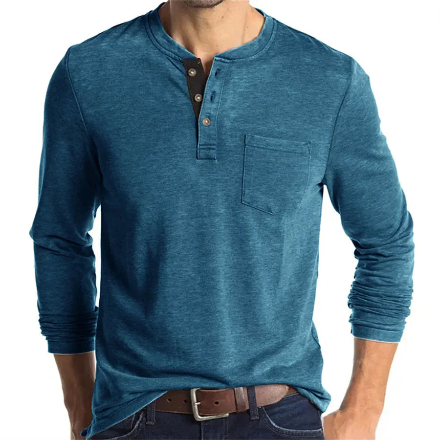 Logan | Layering Breathable Denim Silhouette Shirt