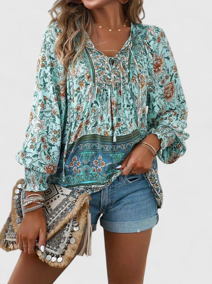 Ardina | Office-Ready Boho Floral Ease Top