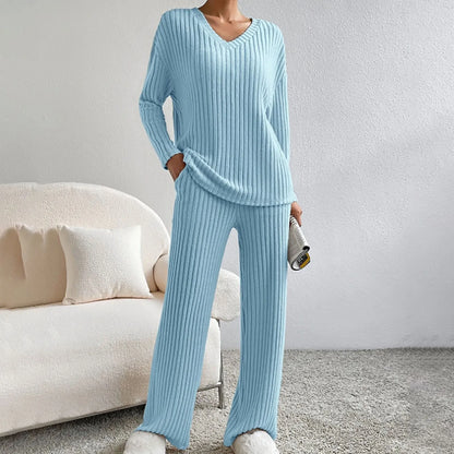 Nikolina | Weekend Knit V-Neck Comfort Set