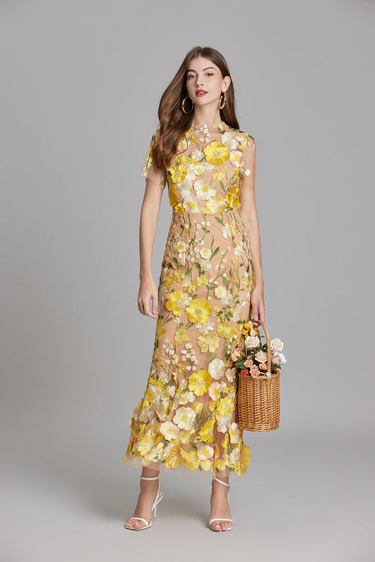 Vitoria | Garden-Party Maxi Floral Style Dress