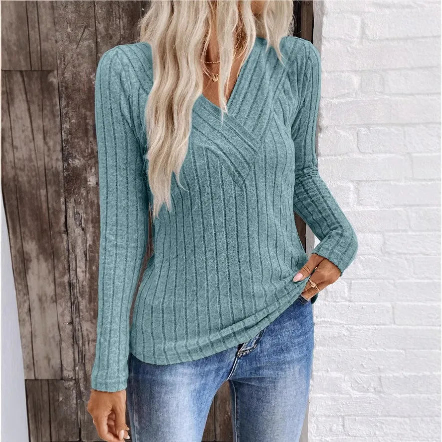 Asoria | Layering Striped Knit Coziness Sweater