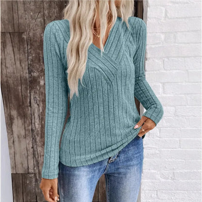 Asoria | Layering Striped Knit Coziness Sweater