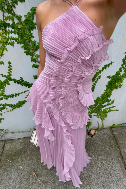 Bonagiunta | Getaway Halterneck Pleated Piece Dress