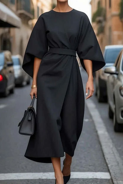 Emerenziana | Date-Night Lantern Sleeve Sensibility Dress