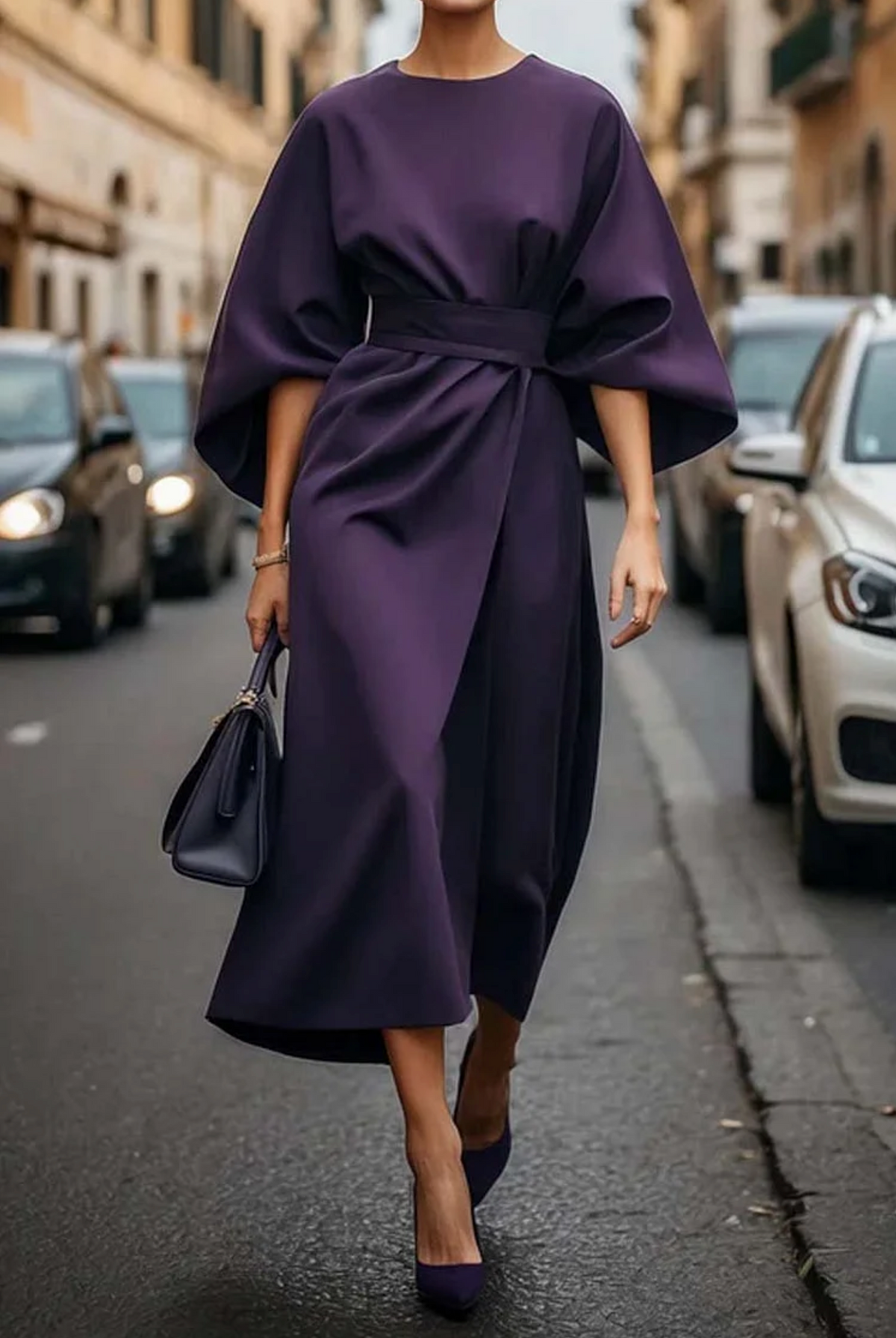 Emerenziana | Date-Night Lantern Sleeve Sensibility Dress