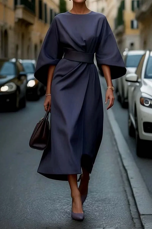 Emerenziana | Date-Night Lantern Sleeve Sensibility Dress