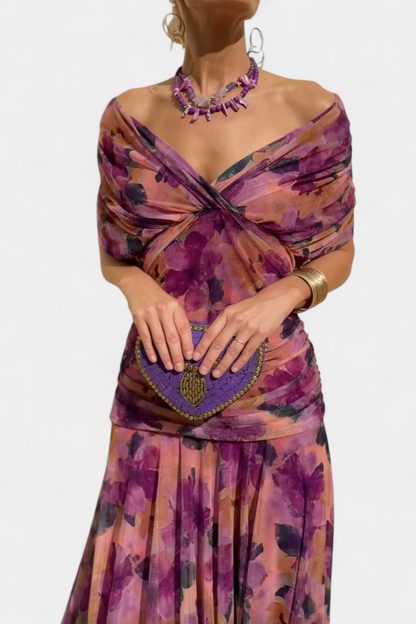Bogdana | City Off-Shoulder Ruched Piece Dress