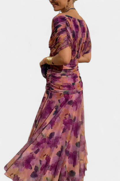 Bogdana | City Off-Shoulder Ruched Piece Dress