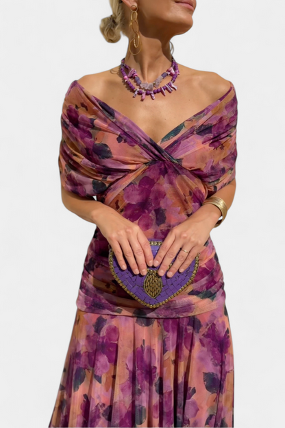Bogdana | City Off-Shoulder Ruched Piece Dress