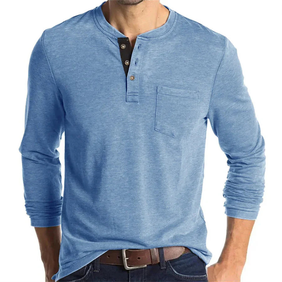 Logan | Layering Breathable Denim Silhouette Shirt
