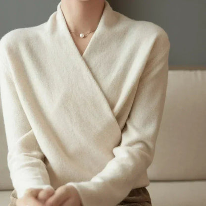 Cassandrina | Airy Wrap-Neck Summer Comfort Top