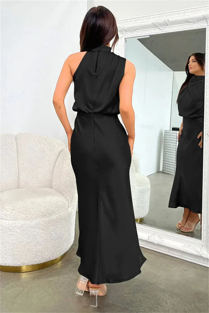 Bibiana | Brunch Halterneck Evening Silhouette Dress