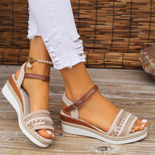 Ylena | Getaway Cushioned Boho Grip Sandal