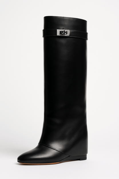 Clemenza | Weekend Wedge-Heel Pointed-Toe Comfort Boot