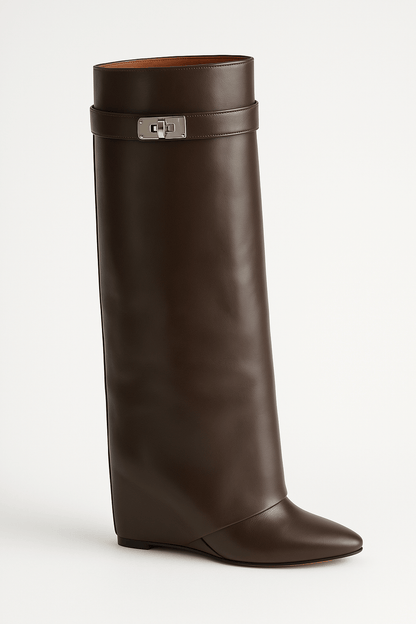 Clemenza | Weekend Wedge-Heel Pointed-Toe Comfort Boot