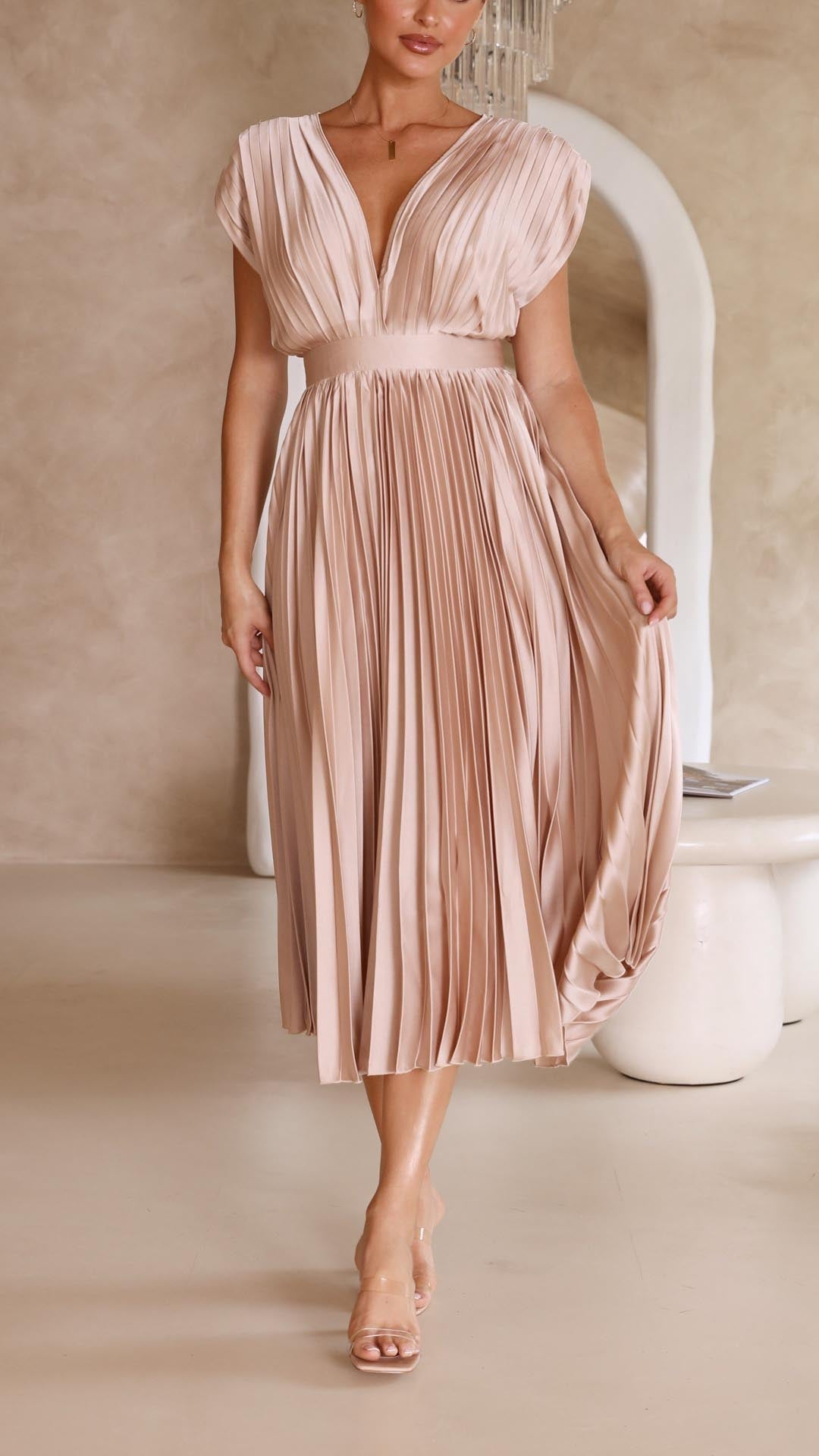 Presley | Weekend Pleated High-Waist Finish Dress