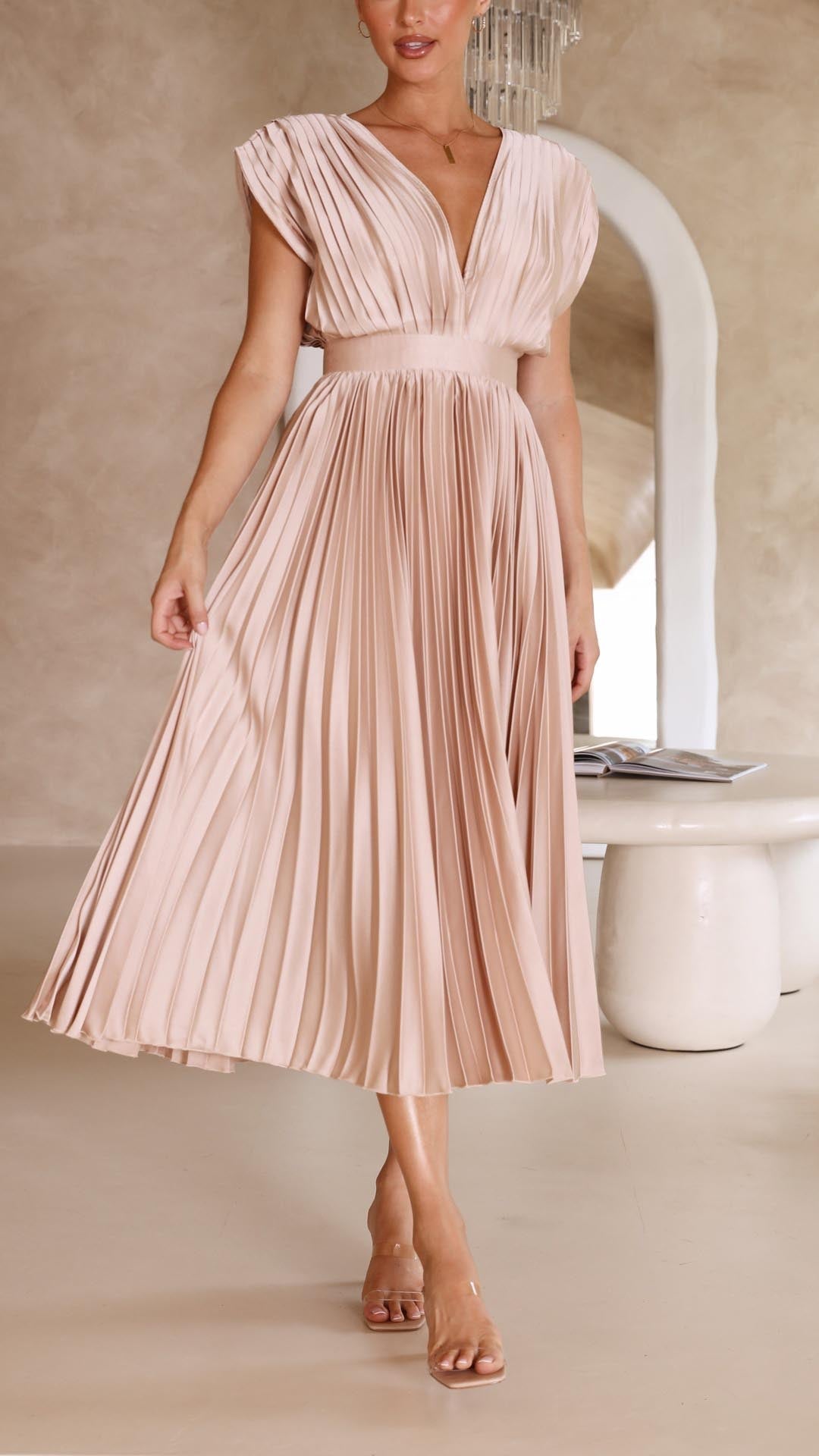 Presley | Weekend Pleated High-Waist Finish Dress