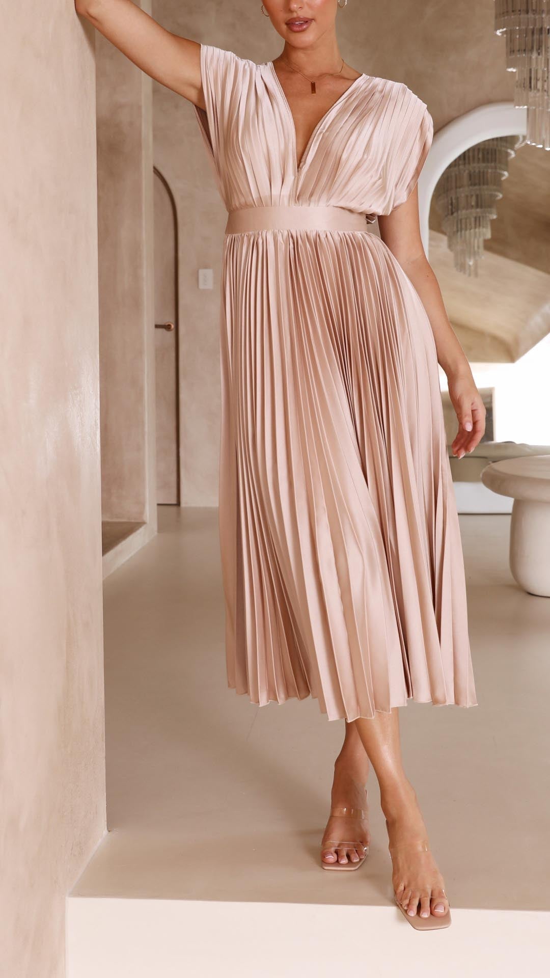 Presley | Weekend Pleated High-Waist Finish Dress