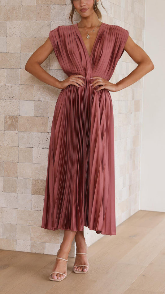 Presley | Weekend Pleated High-Waist Finish Dress